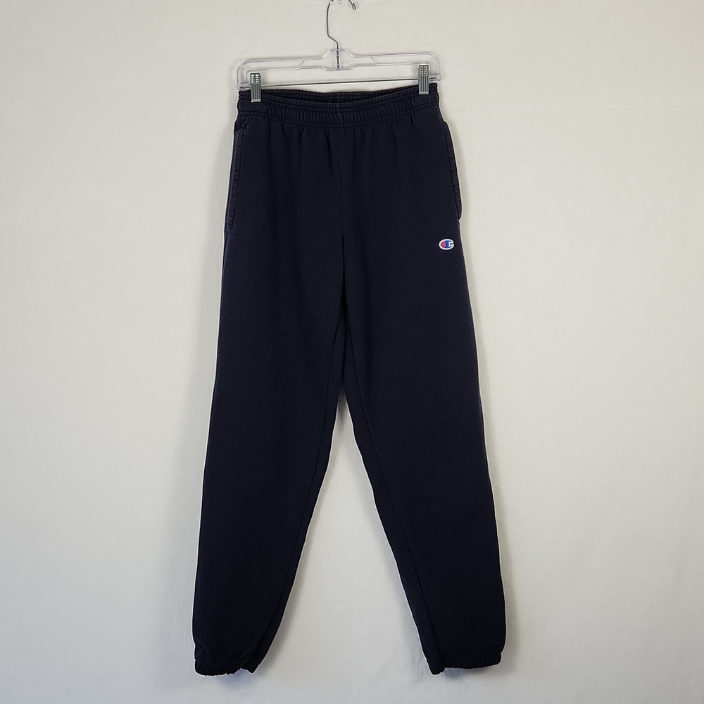 Champion Sweatpants Men's M Navy Blue Elastic Waist Joggers - Picture 2 of 14